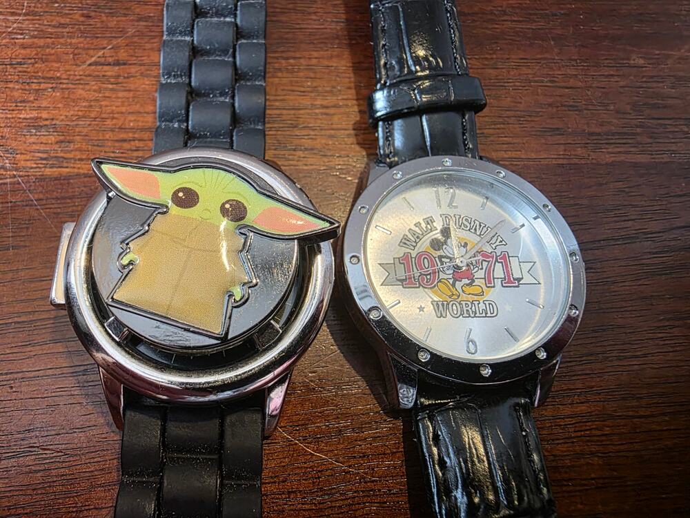two Disneycharacter wristwatches tested working